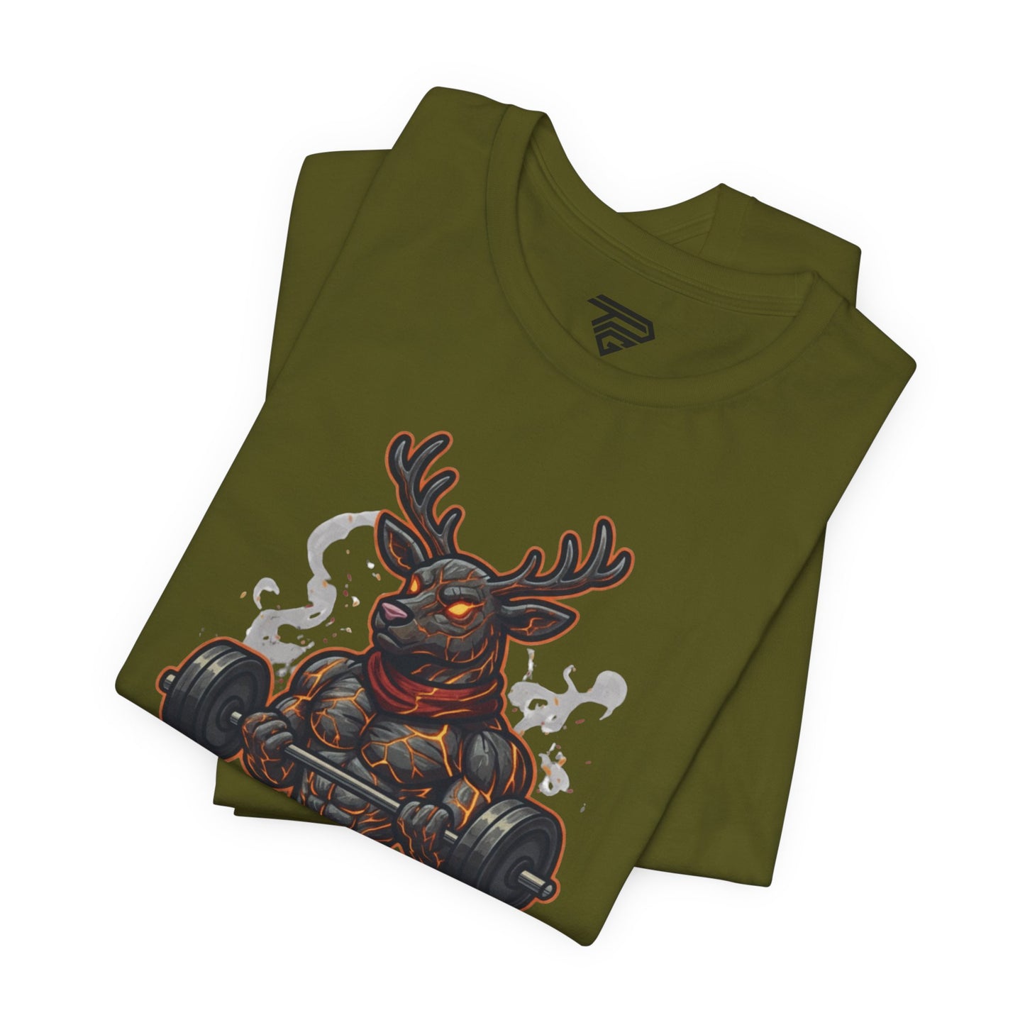 Reindeer Gains Gym T‑Shirt — Funny Christmas Workout Tee