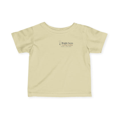 Bright Acres Bright Minds Together Infant Tee — Natural, front
