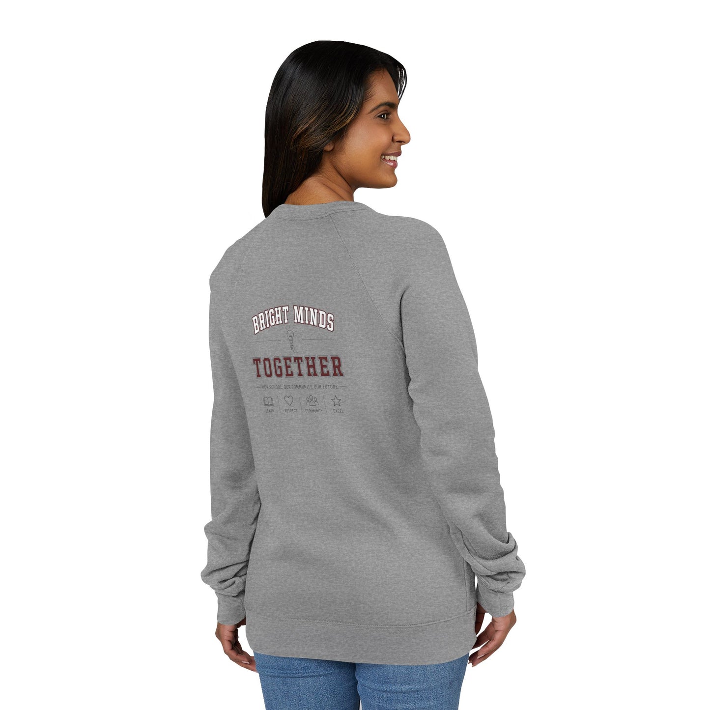 Bright Minds Together Raglan Sweatshirt