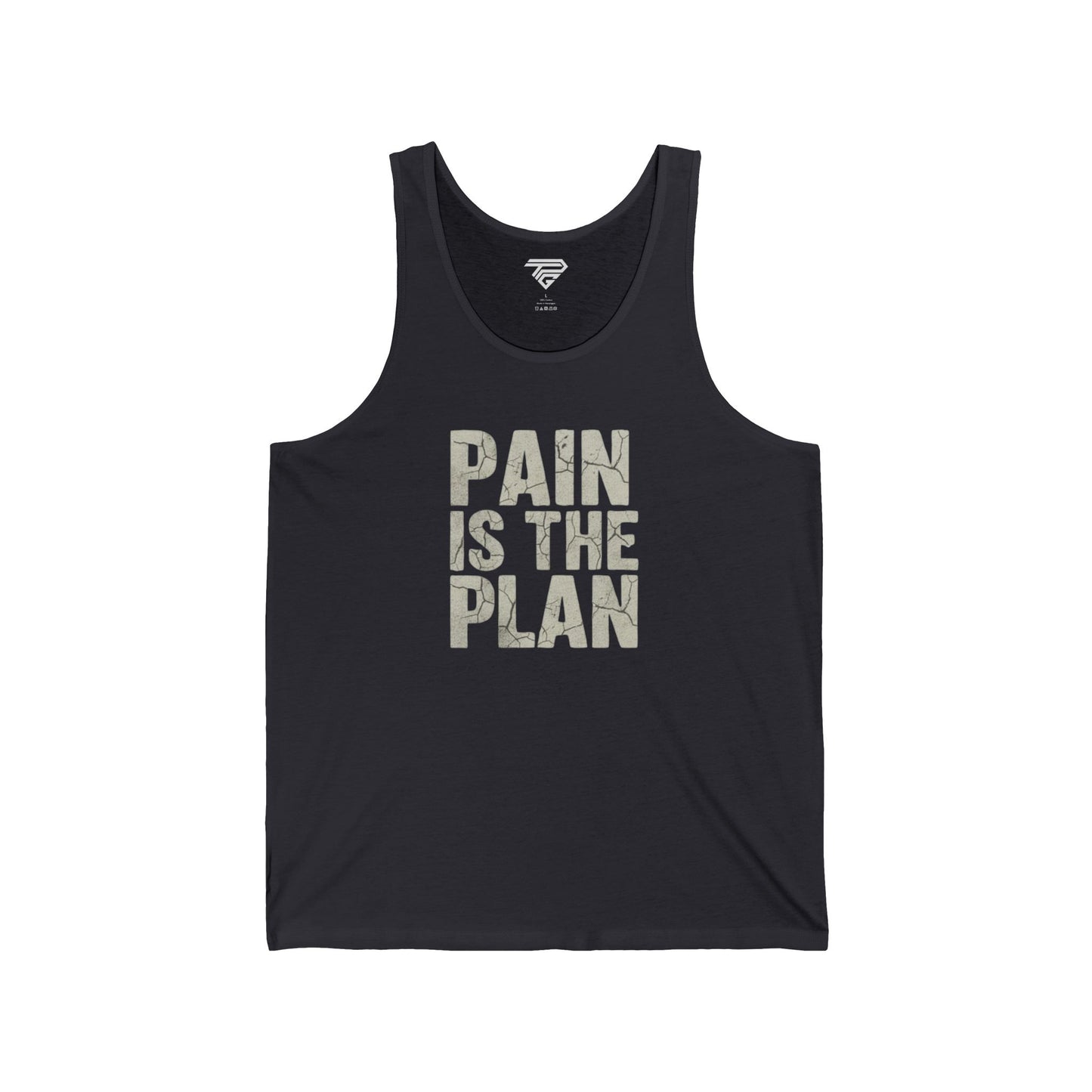 Pain Is The Plan Tank Top — Motivational Fitness Workout Jersey Tank