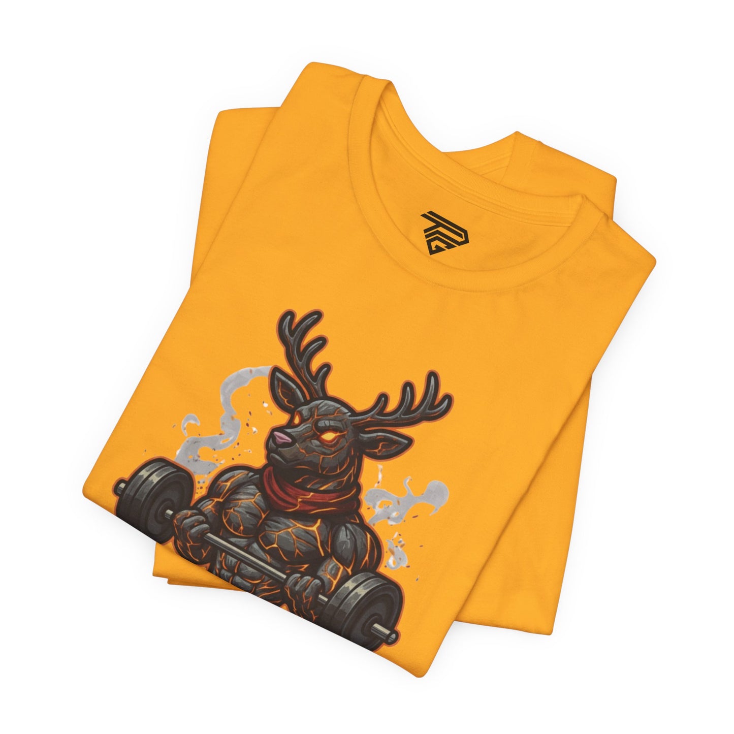 Reindeer Gains Gym T‑Shirt — Funny Christmas Workout Tee