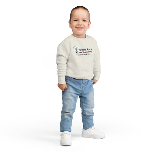 Bright Acres Learning Academy Toddler Sweatshirt — Inspire Learn Grow Logo Crew
