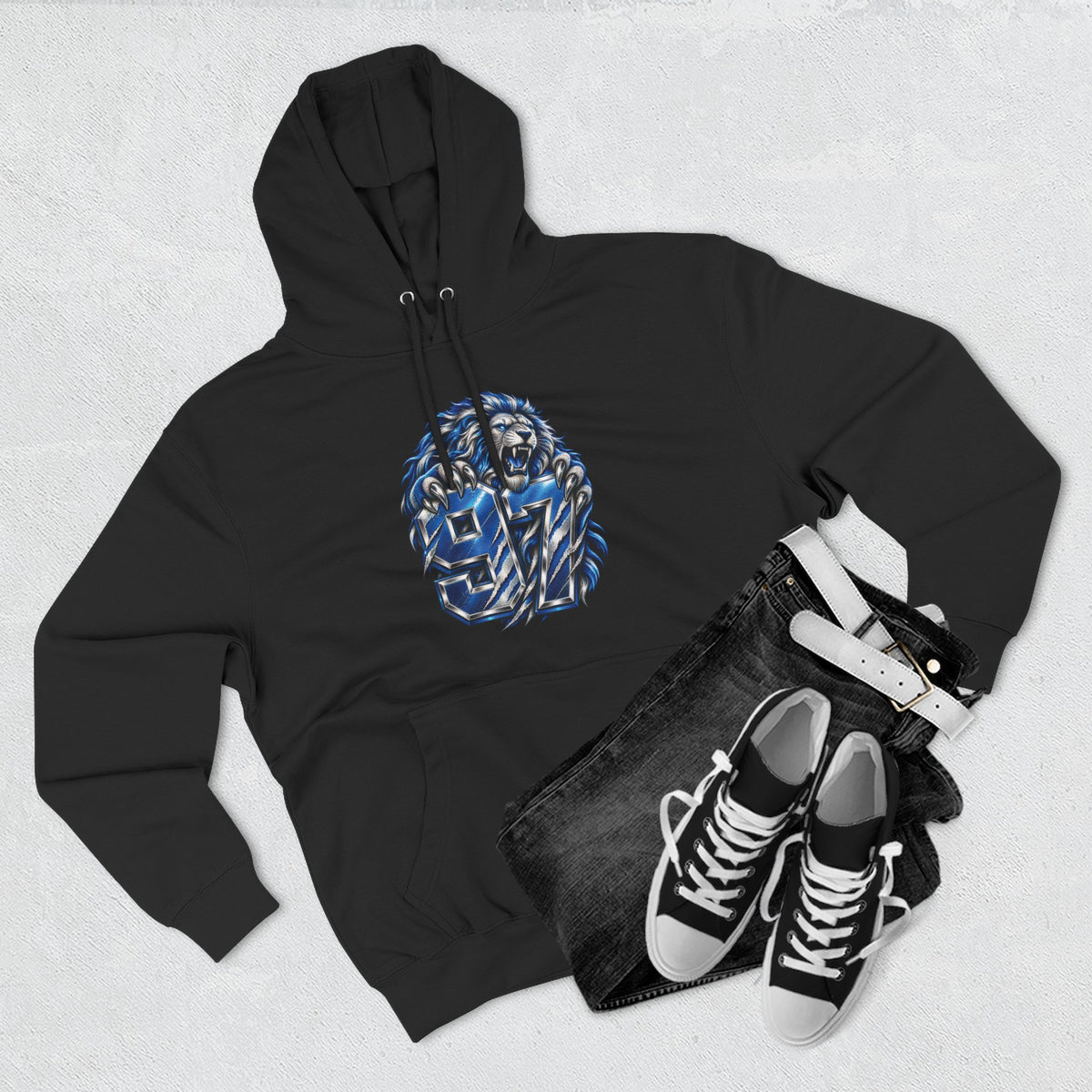 Blue Pride 97 Football Hoodie