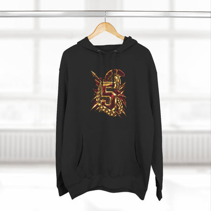 Burgundy Legion 5 Football Hoodie