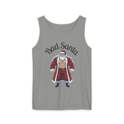 Bad Santa Workout Tank Top — Funny Christmas Gym Tank for Holiday Fitness