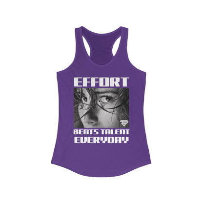Effort Beats Talent  -  Everyday Active Racerback Tank