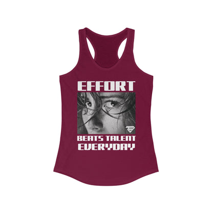 Effort Beats Talent  -  Everyday Active Racerback Tank
