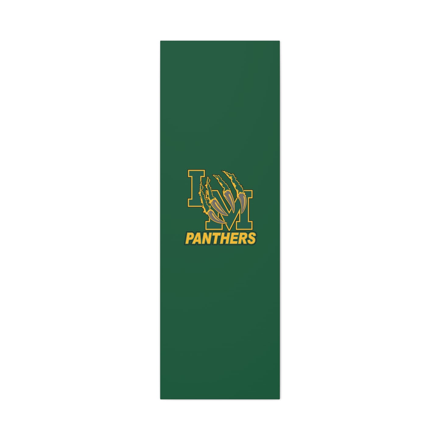 Panthers Logo Matte Stretched Canvas — Green & Gold Game Day Wall Art