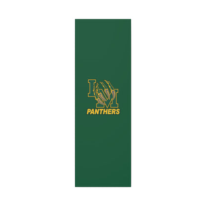 Panthers Logo Matte Stretched Canvas — Green & Gold Game Day Wall Art