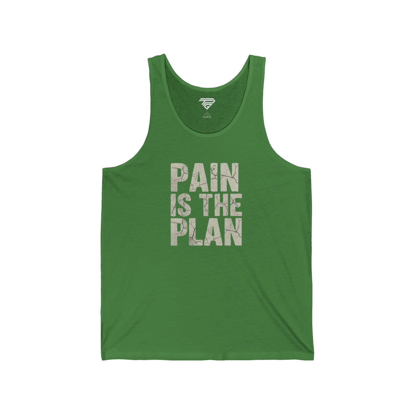 Pain Is The Plan Tank Top — Motivational Fitness Workout Jersey Tank