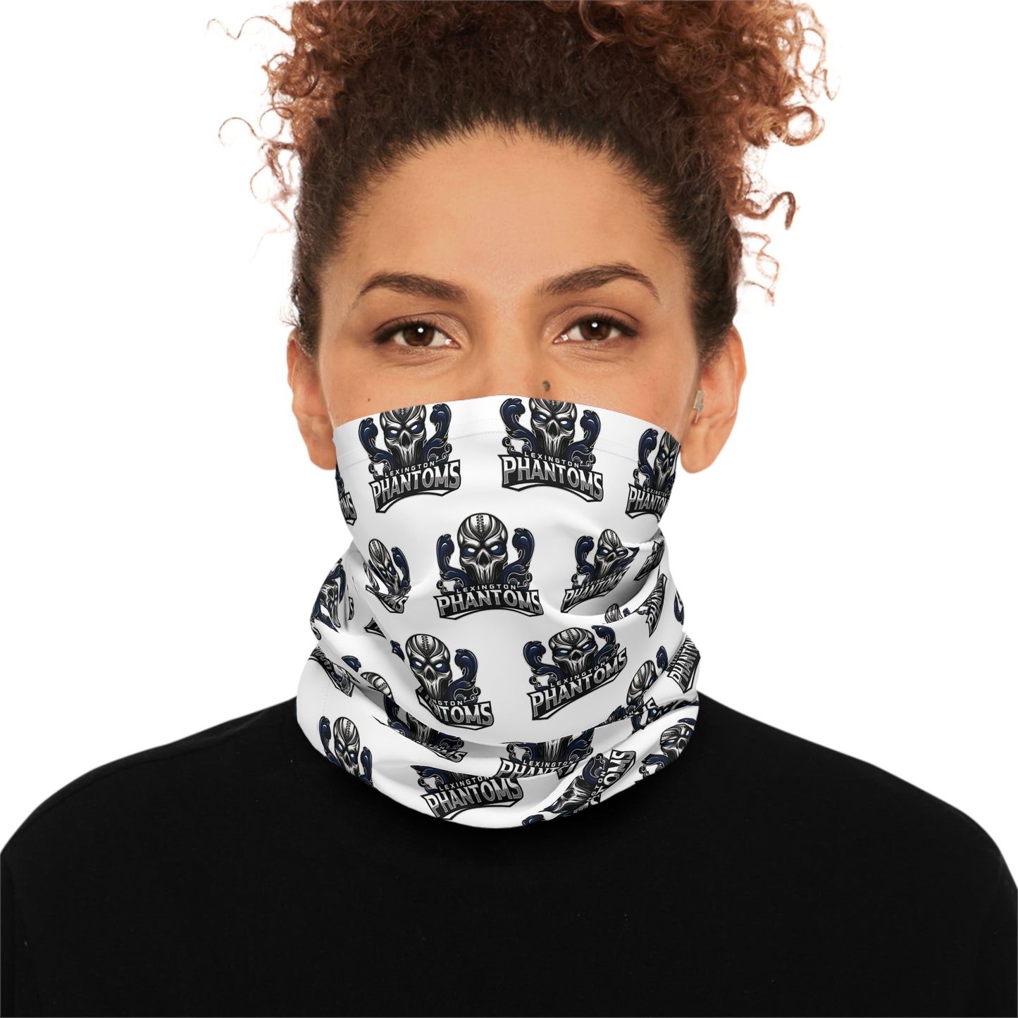 Phantoms White Logo Neck Gaiter