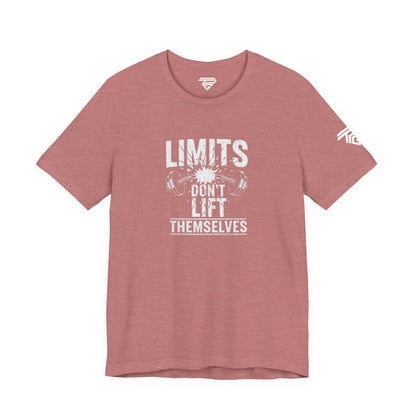 Gym Motivation T-Shirt – “Limits Don’t Lift Themselves” Fitness Tee