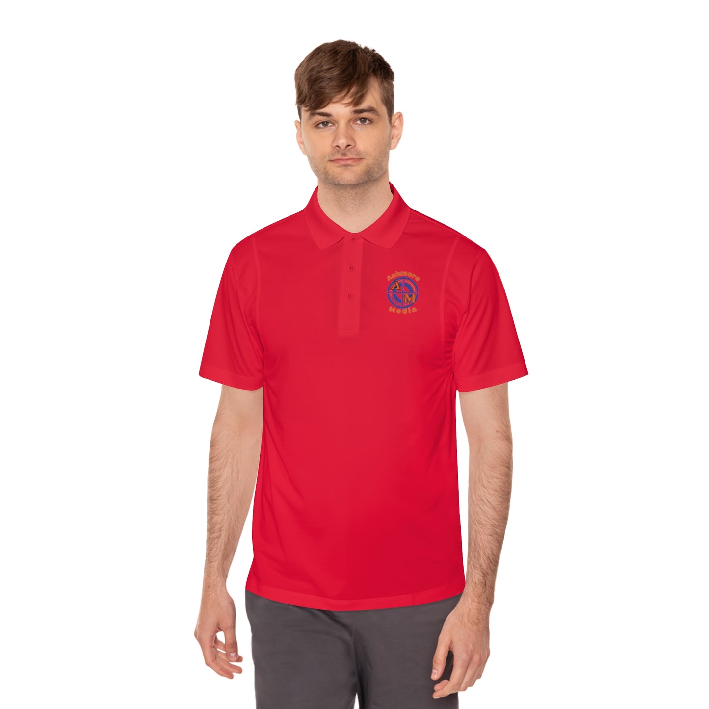 Ashmore's Media Logo Men's Sport Polo Shirt