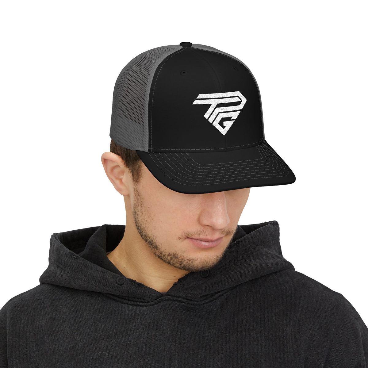TPG Sports Geometric Logo Trucker Cap