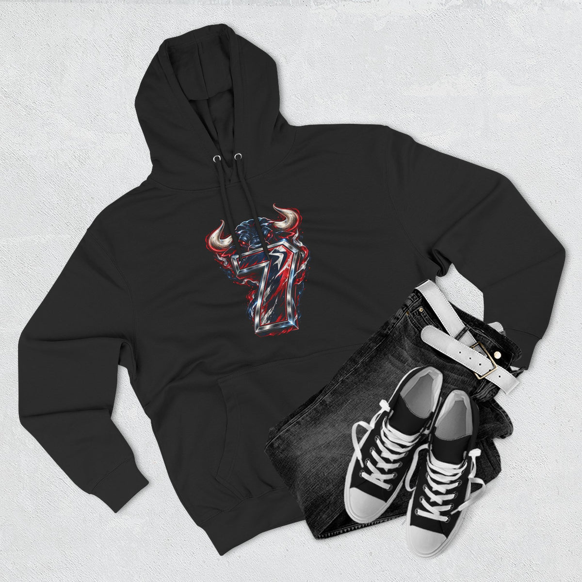 Iron Horn 7 Football Hoodie