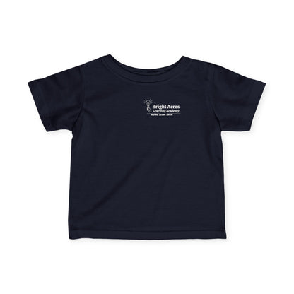 Bright Acres Bright Minds Together Infant Tee — Navy, front