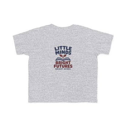 Bright Acres Little Minds Bright Futures Toddler Tee — Heather, back