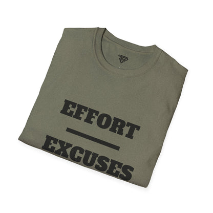 Motivational Unisex T-Shirt - 'Effort = Excuses'