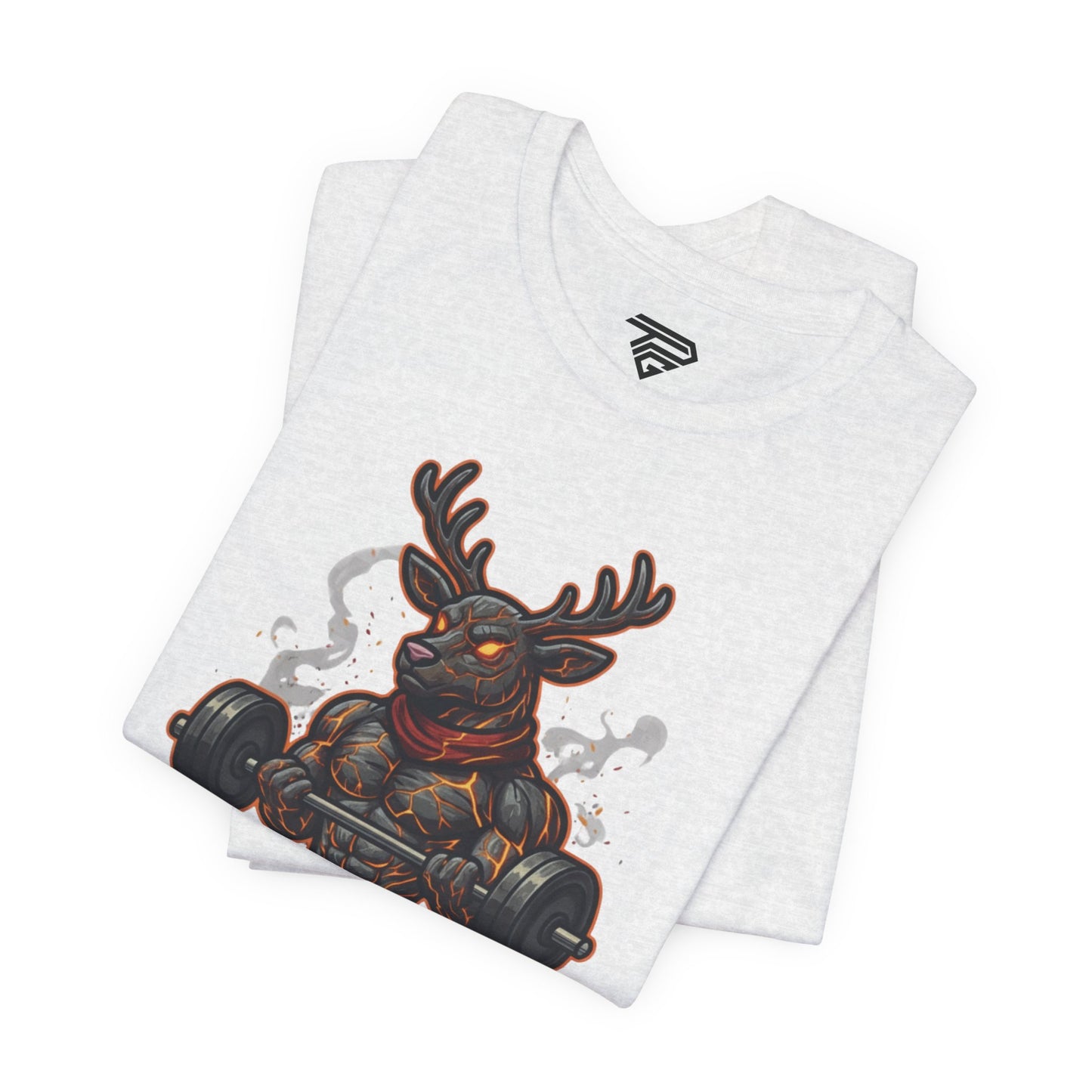 Reindeer Gains Gym T‑Shirt — Funny Christmas Workout Tee