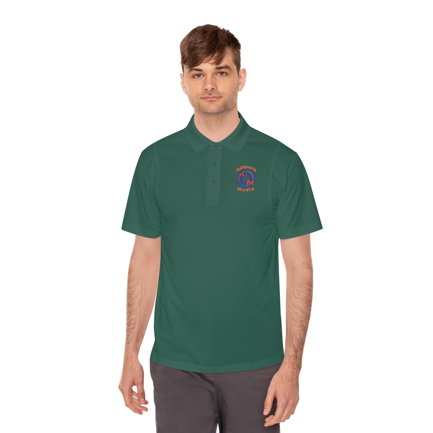 Ashmore's Media Logo Men's Sport Polo Shirt