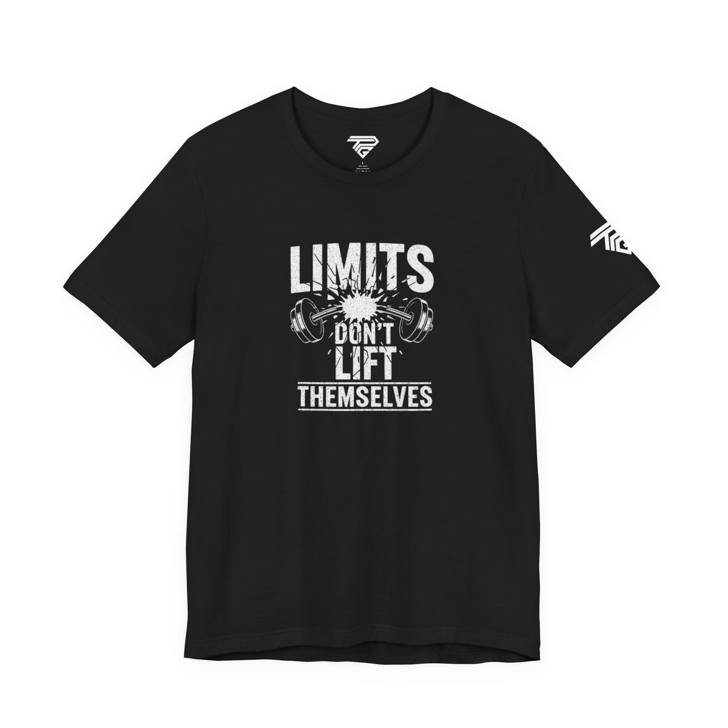 Gym Motivation T-Shirt – “Limits Don’t Lift Themselves” Fitness Tee