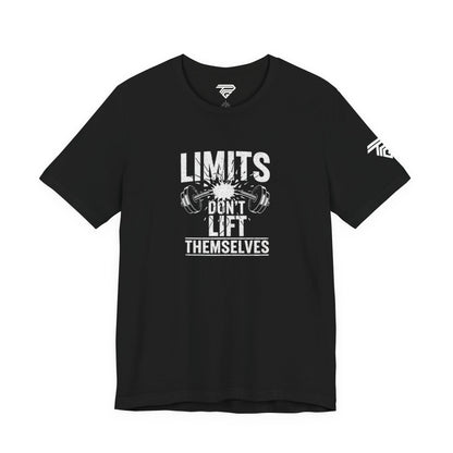 Gym Motivation T-Shirt – “Limits Don’t Lift Themselves” Fitness Tee