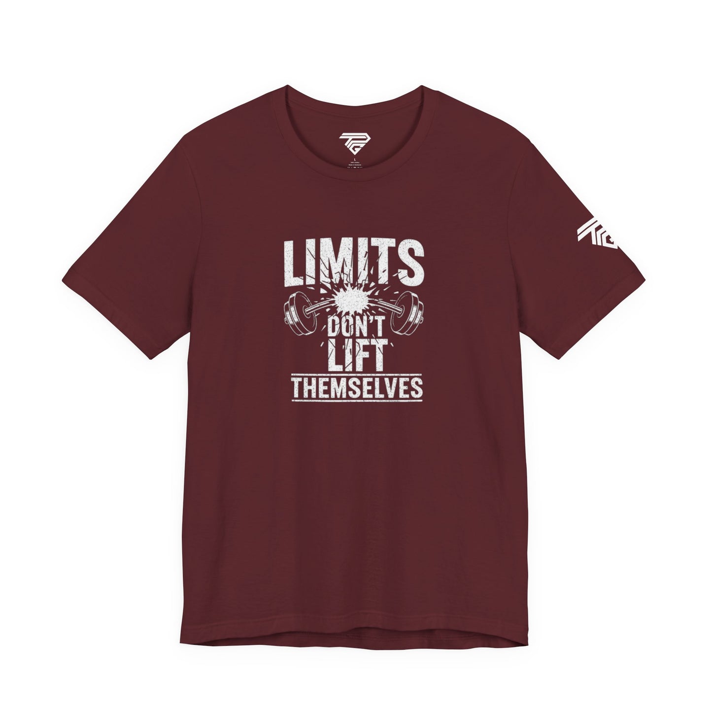 Gym Motivation T-Shirt – “Limits Don’t Lift Themselves” Fitness Tee