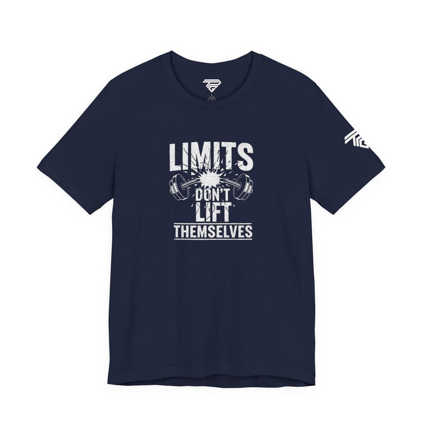 Gym Motivation T-Shirt – “Limits Don’t Lift Themselves” Fitness Tee