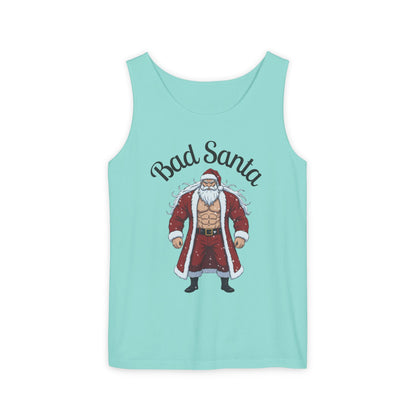 Bad Santa Workout Tank Top — Funny Christmas Gym Tank for Holiday Fitness