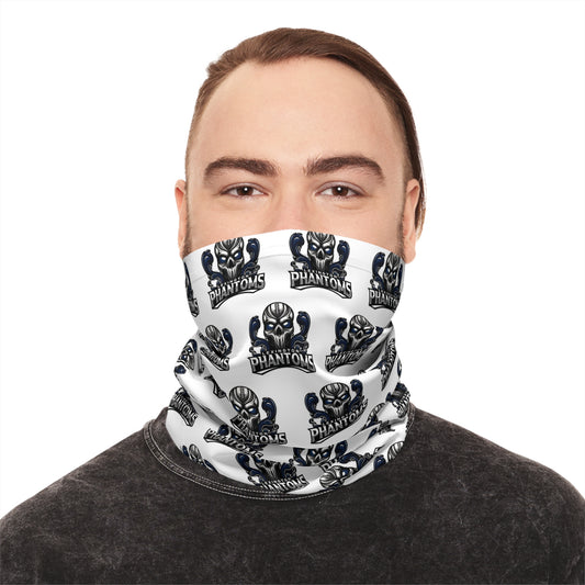 Phantoms White Logo Neck Gaiter