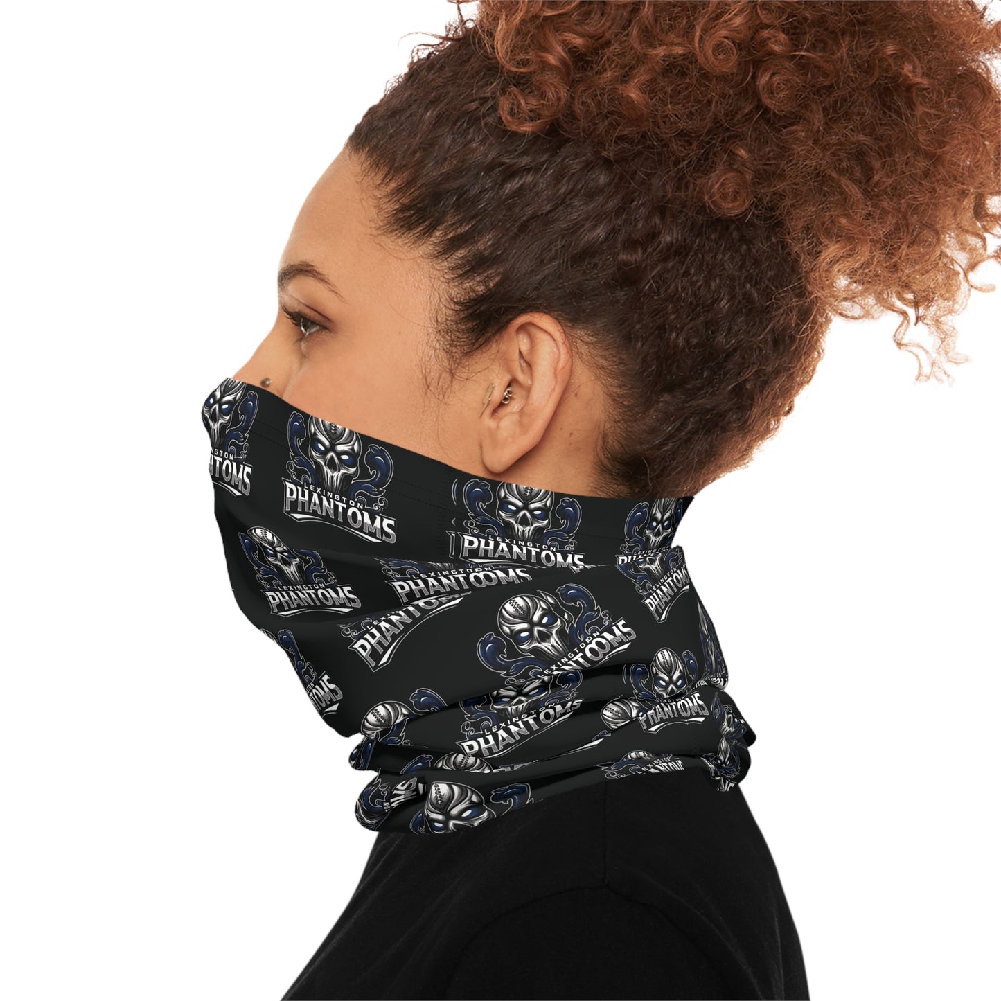 Phantoms Black Logo Neck Gaiter
