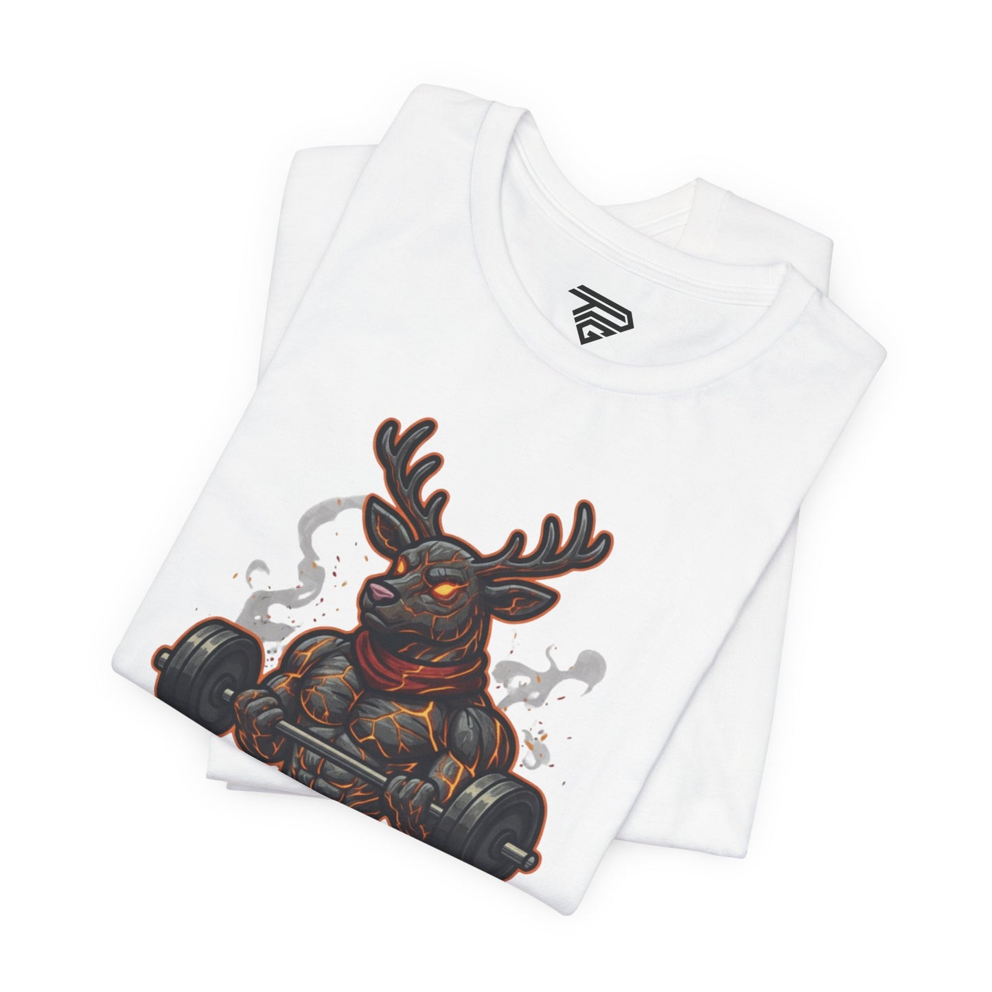 Reindeer Gains Gym T‑Shirt — Funny Christmas Workout Tee