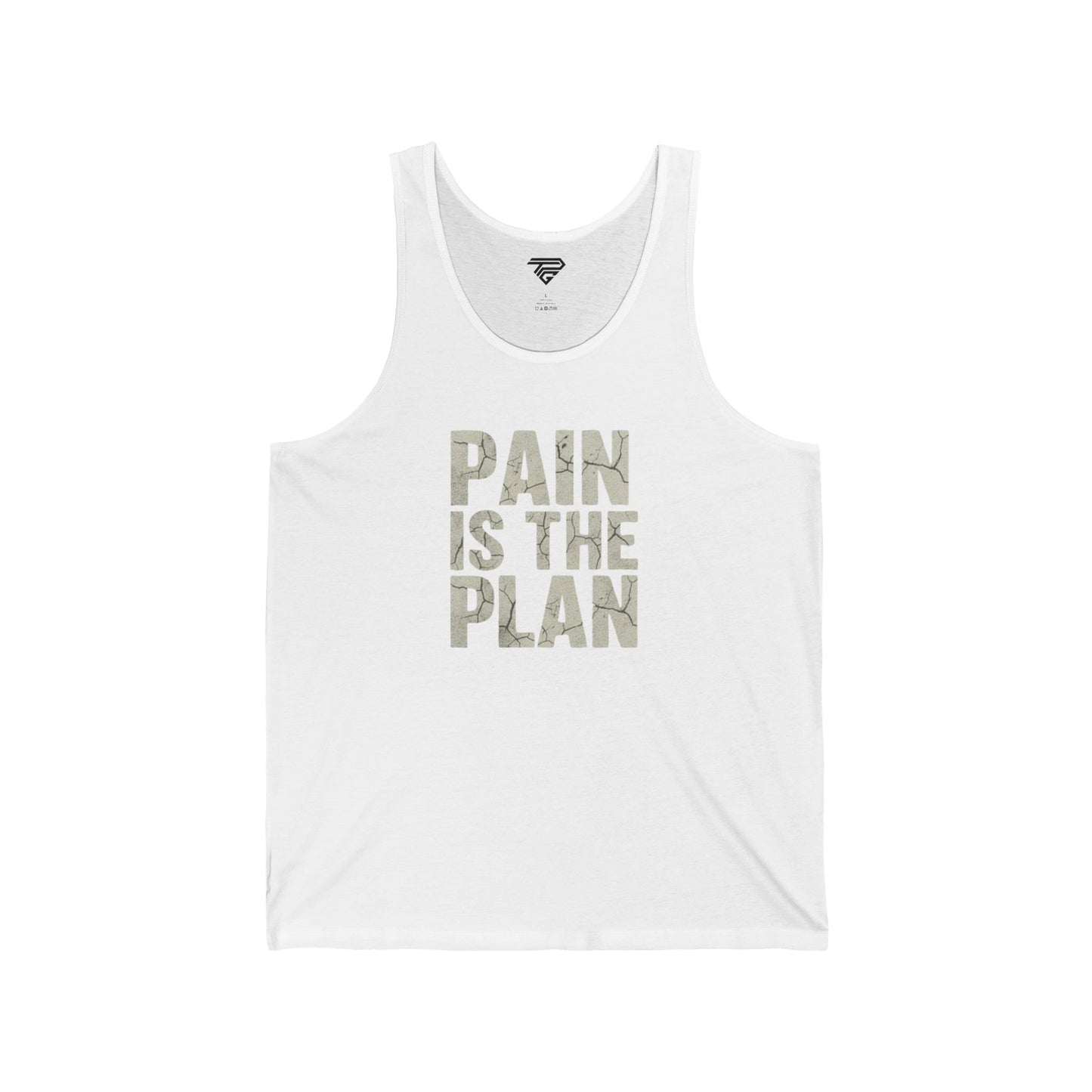 Pain Is The Plan Tank Top — Motivational Fitness Workout Jersey Tank