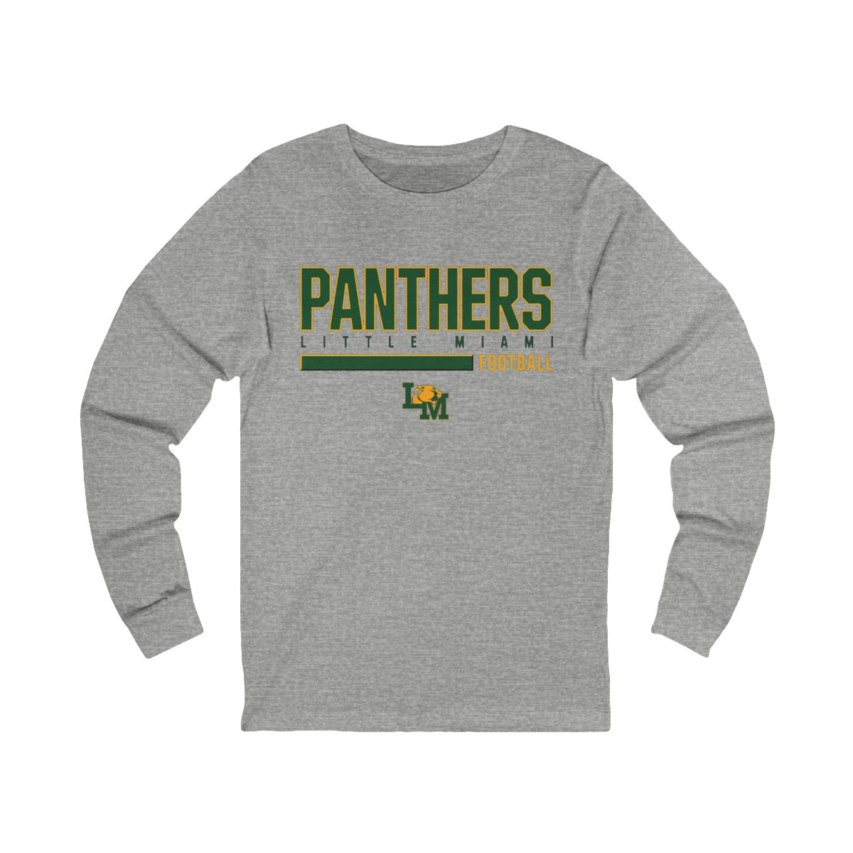 Panthers Little Miami Football Collegiate Style Long Sleeve Tee