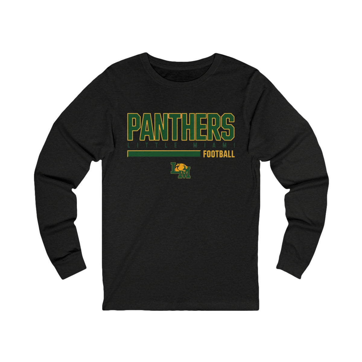 Panthers Little Miami Football Collegiate Style Long Sleeve Tee