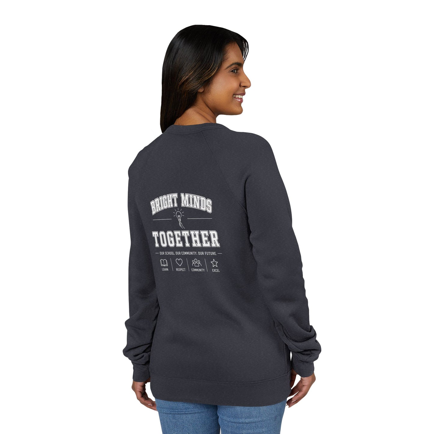 Bright Minds Together Raglan Sweatshirt
