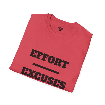 Motivational Unisex T-Shirt - 'Effort = Excuses'