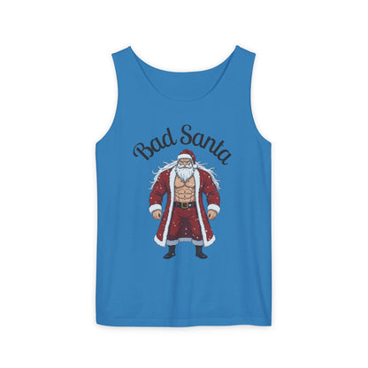 Bad Santa Workout Tank Top — Funny Christmas Gym Tank for Holiday Fitness