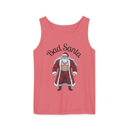 Bad Santa Workout Tank Top — Funny Christmas Gym Tank for Holiday Fitness