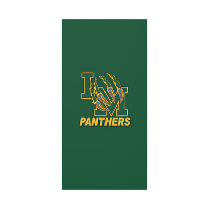 Panthers Logo Matte Stretched Canvas — Green & Gold Game Day Wall Art