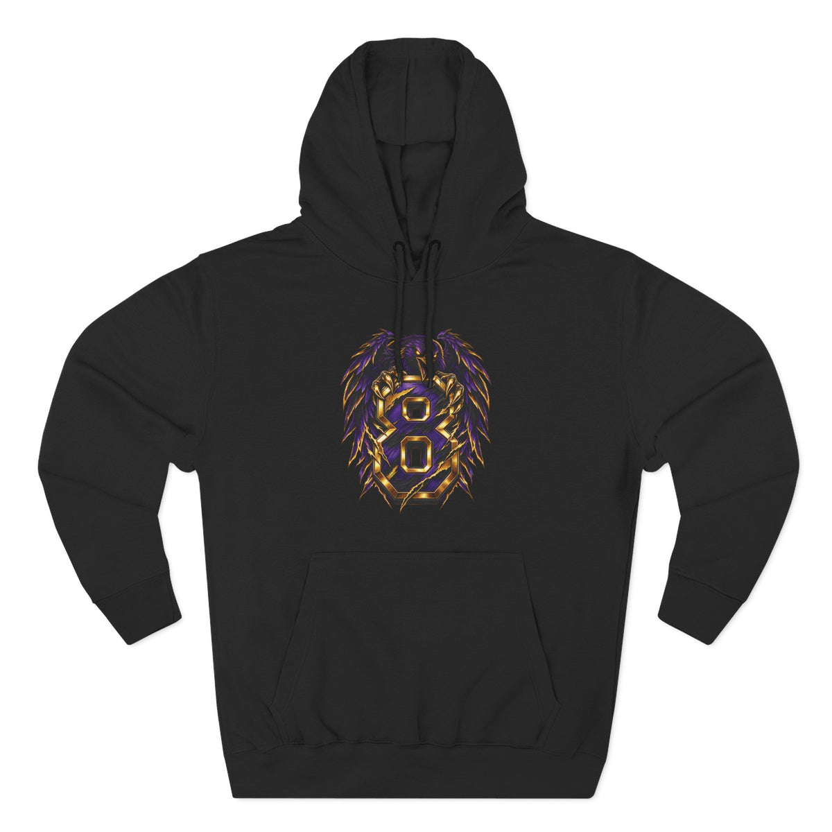 Purple Night 8 Football Hoodie