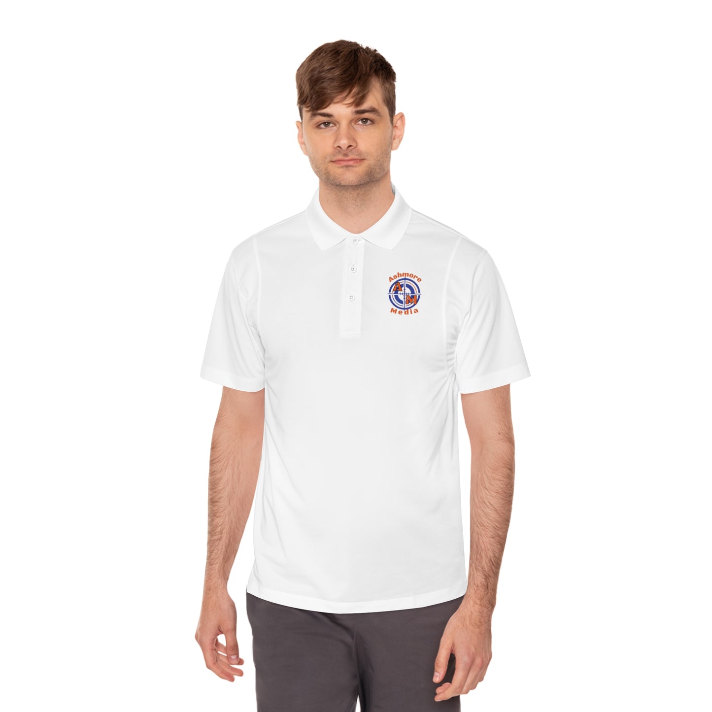 Ashmore's Media Logo Men's Sport Polo Shirt
