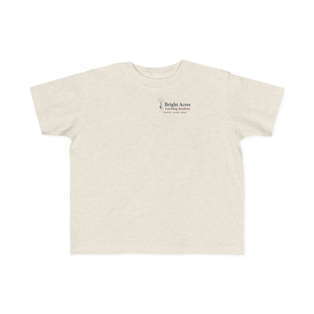 Bright Acres Little Minds Bright Futures Toddler Tee — Natural Heather, front
