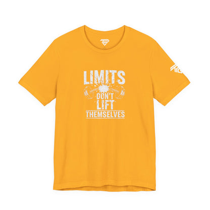 Gym Motivation T-Shirt – “Limits Don’t Lift Themselves” Fitness Tee
