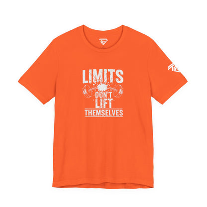 Gym Motivation T-Shirt – “Limits Don’t Lift Themselves” Fitness Tee