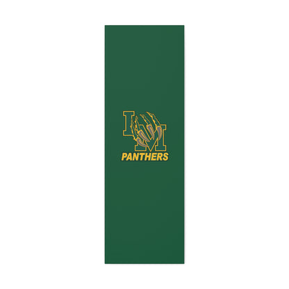 Panthers Logo Matte Stretched Canvas — Green & Gold Game Day Wall Art