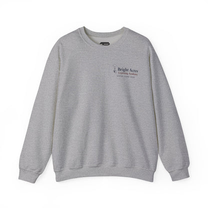 Bright Acres Bright Minds Together Classic Adult Crewneck — Sport Grey, front