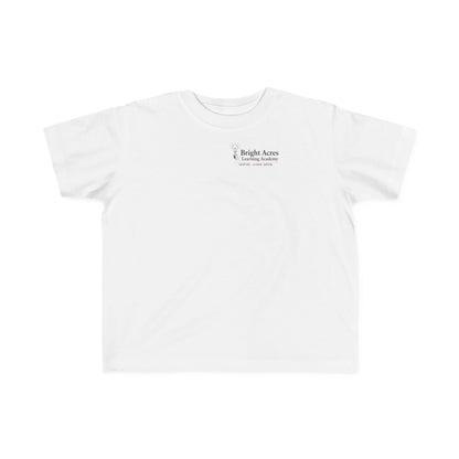 Bright Acres Little Minds Bright Futures Toddler Tee — White, front