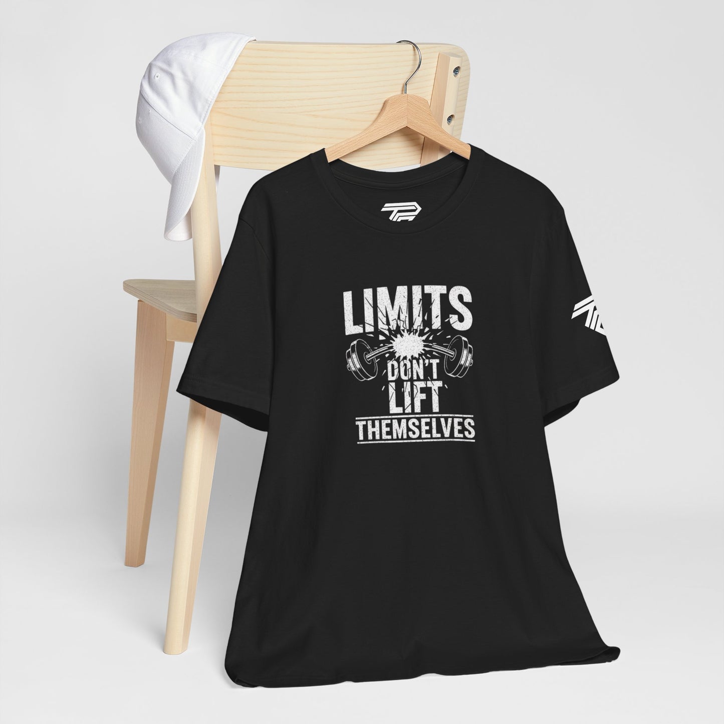 Gym Motivation T-Shirt – “Limits Don’t Lift Themselves” Fitness Tee