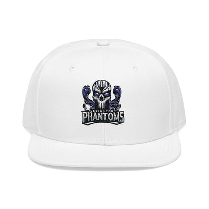 Embroidered Flat Bill Crown Snapback Hat